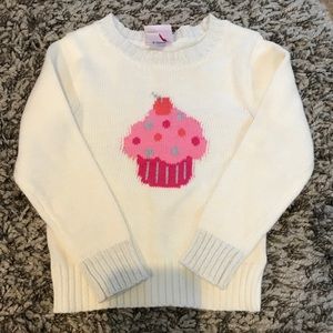 Cupcake sweater, toddler size 3t